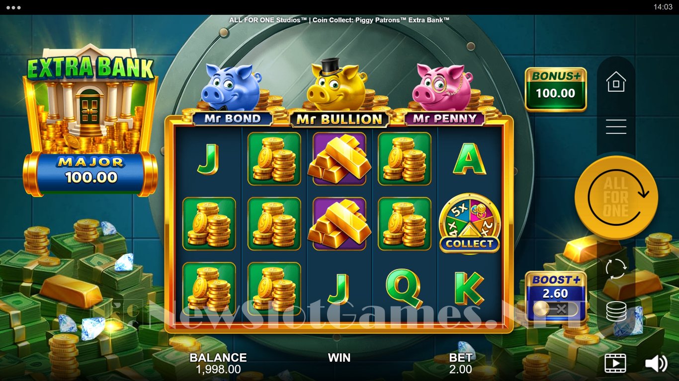 Piggy Patrons Extra Bank Coin Collect Slot Demo Image