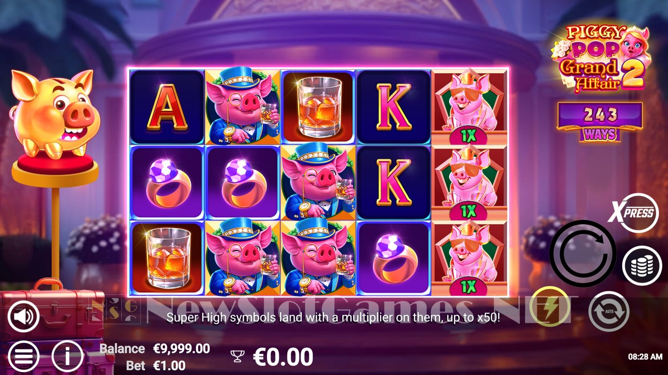 PiggyPop Grand Affair 2 Slot Demo Image