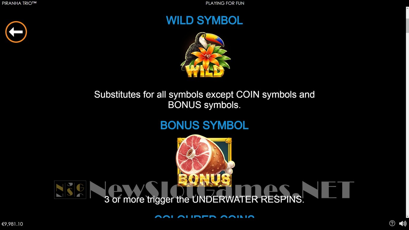 Piranha Trio Slot Slot Image in Demo - pic. 3