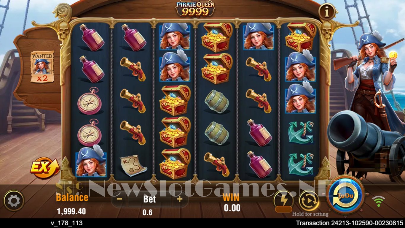 Pirate Queen 9999 Slot Demo Image