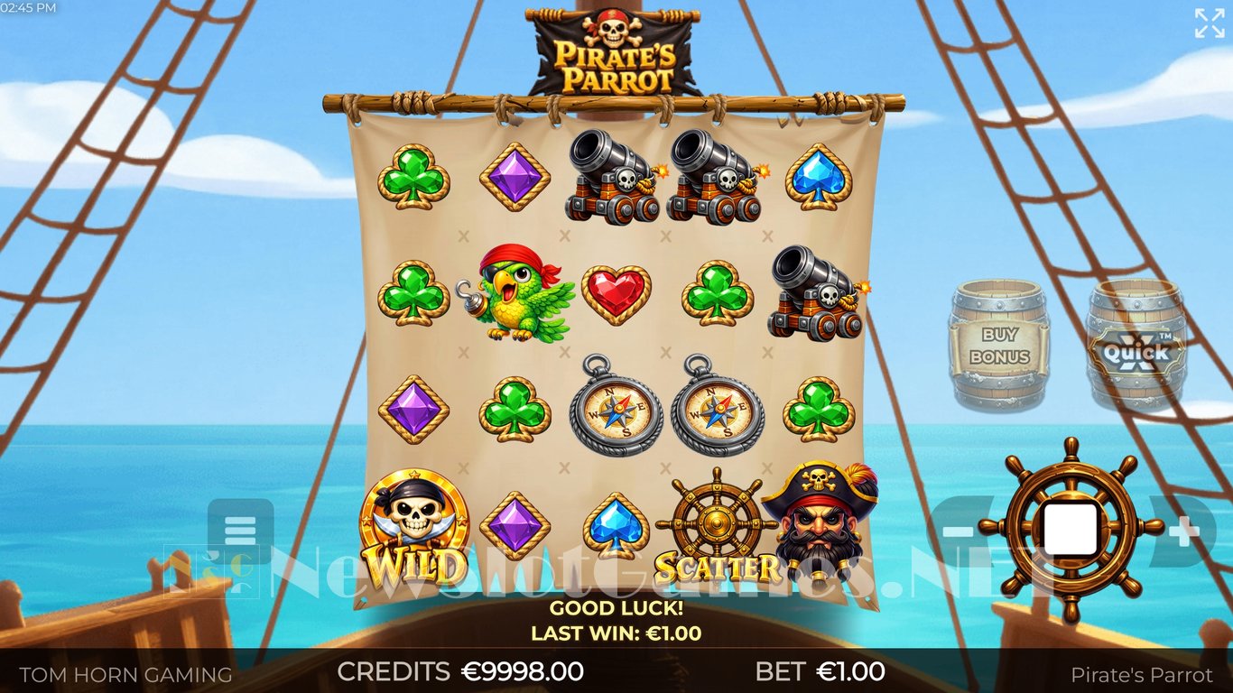 Pirates Parrot Slot Demo Image