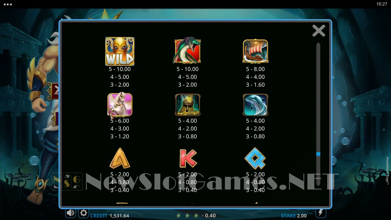 Poseidons Rage Slot Slot Image in Demo - pic. 6