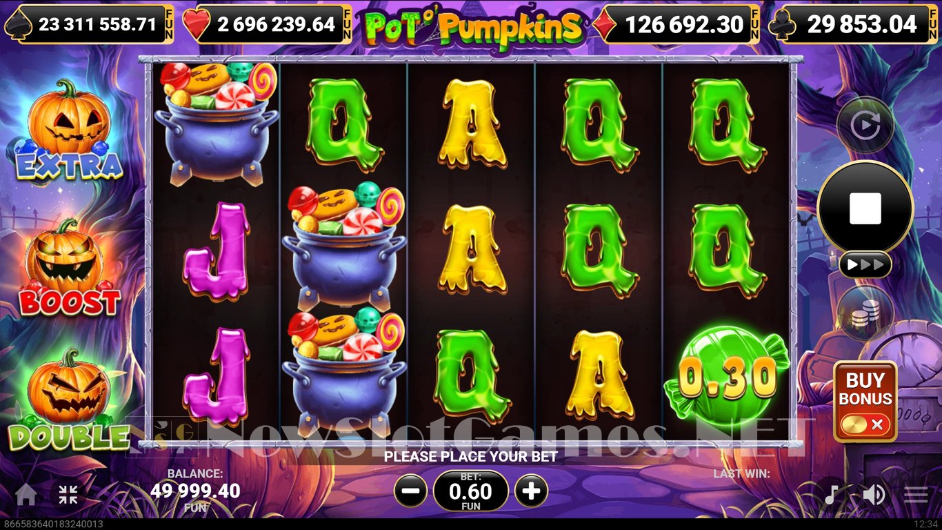 Pot o'Pumpkins Slot Demo Image