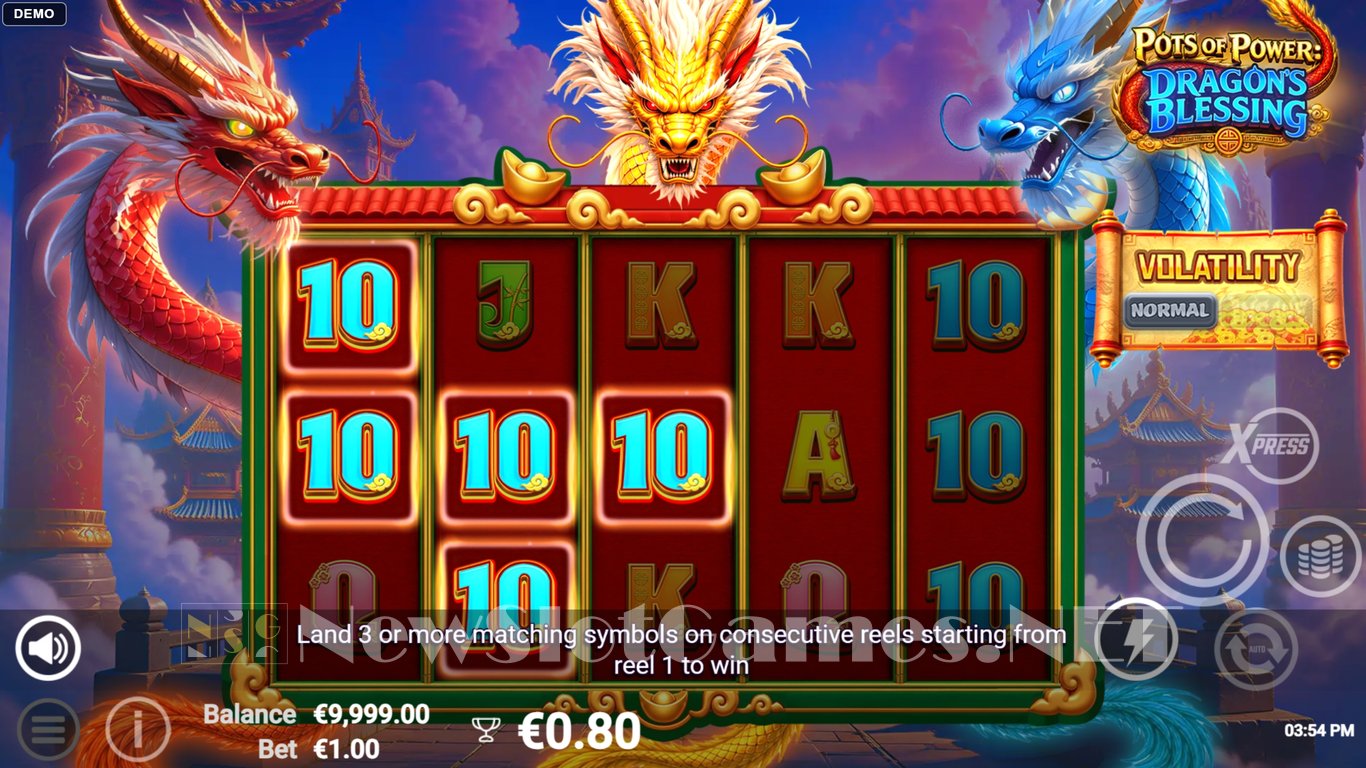 Pots of Power Dragons Blessing Slot Demo Image