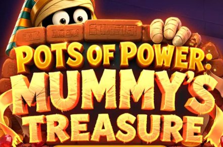 Pots of Power Mummys Treasure Slot Logo