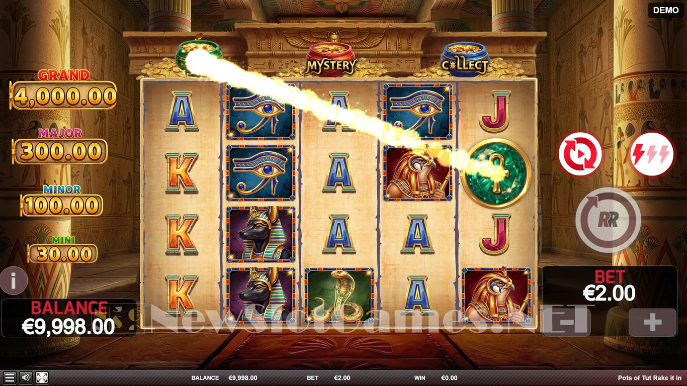 Pots of Tut Rake It In Slot Demo Image