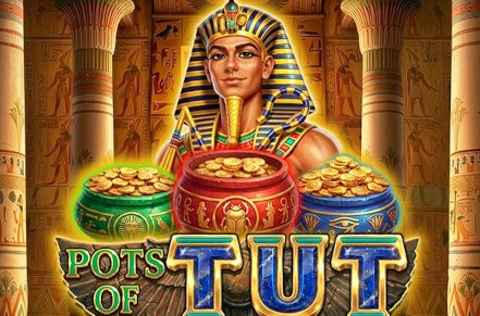 Pots of Tut Rake It In Slot Logo