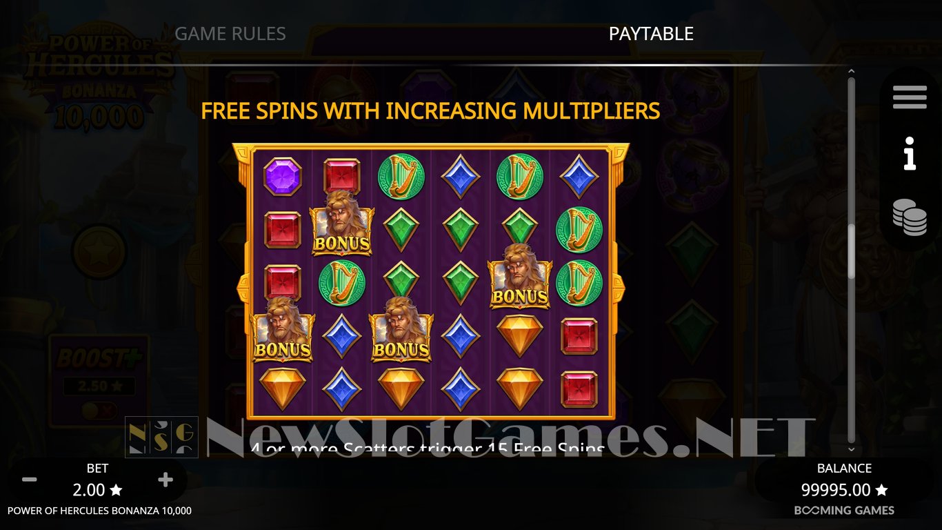 Power of Hercules Bonanza 10,000 Slot Slot Image in Demo - pic. 6