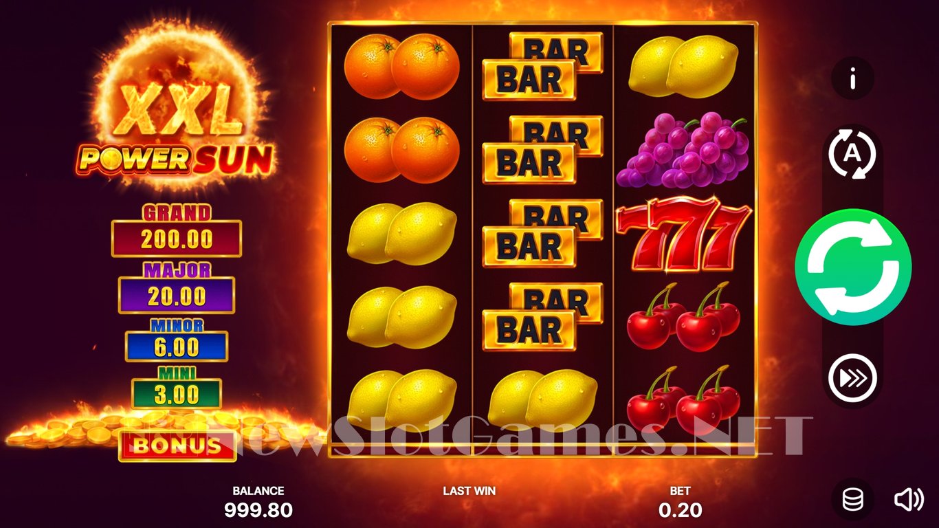 Power Sun XXL Slot Demo Image