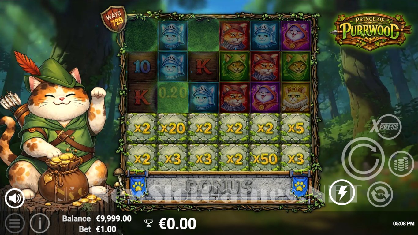 Prince of Purrwood Slot Demo Image