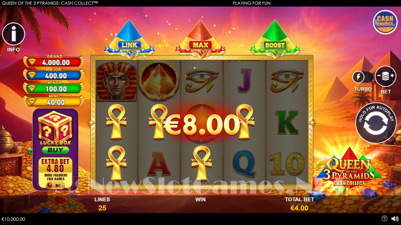 Queen of the 3 Pyramids Cash Collect Slot Slot Image in Demo - pic. 2