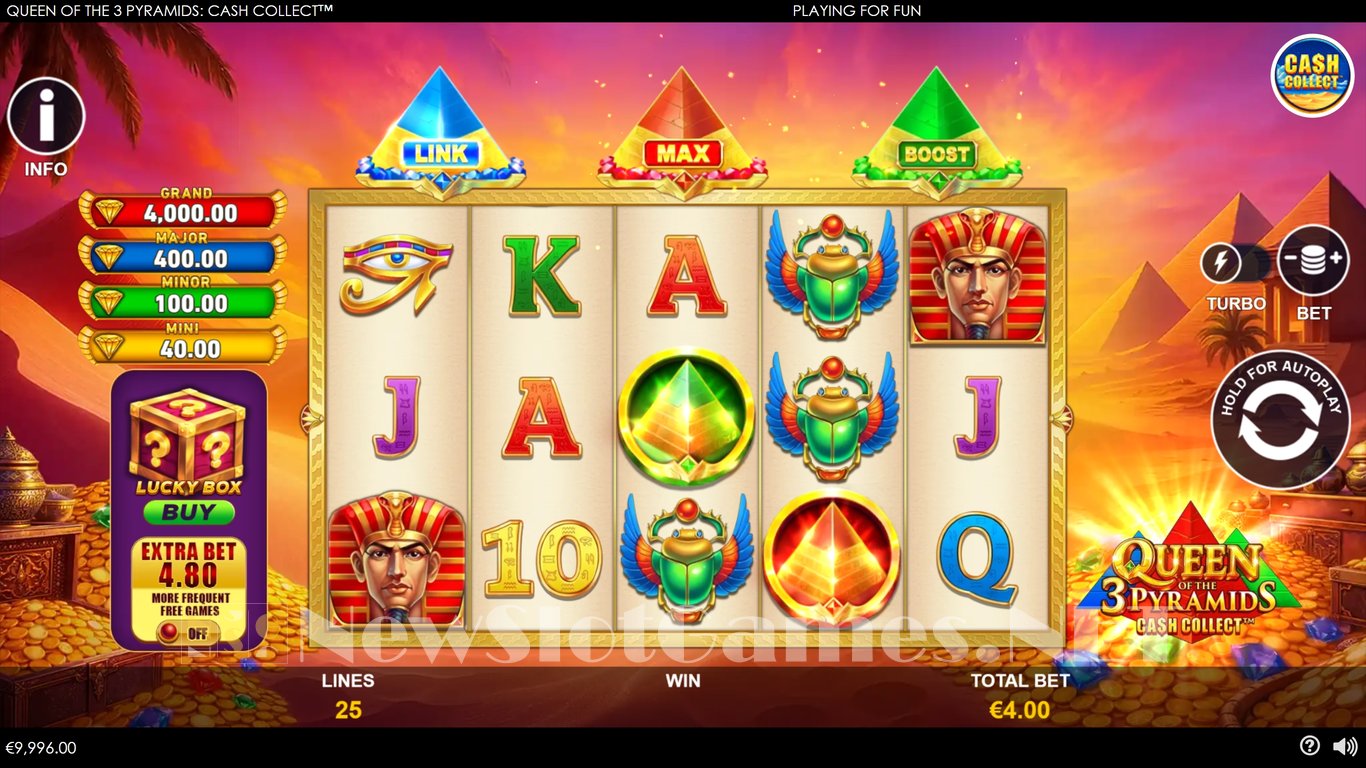 Queen of the 3 Pyramids Cash Collect Slot Slot Image in Demo - pic. 3