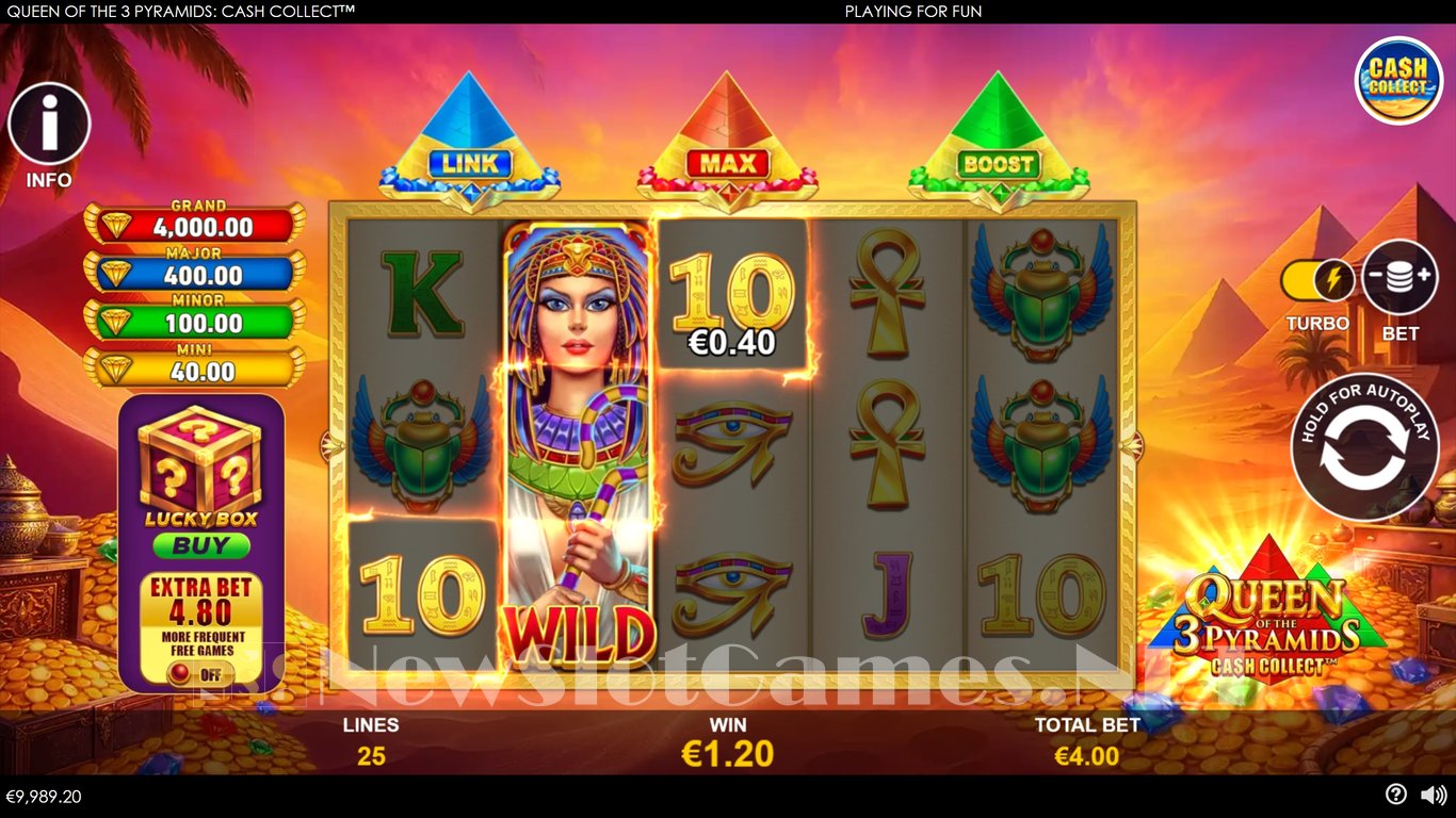 Queen of the 3 Pyramids Cash Collect Slot Slot Image in Demo - pic. 4
