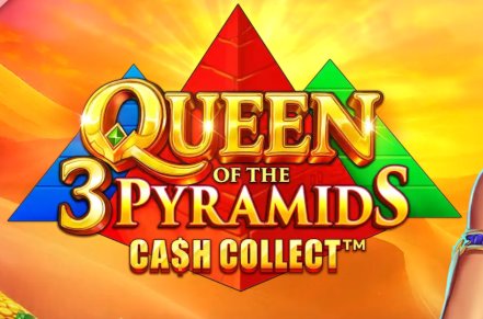 Queen of the 3 Pyramids Cash Collect Slot Logo