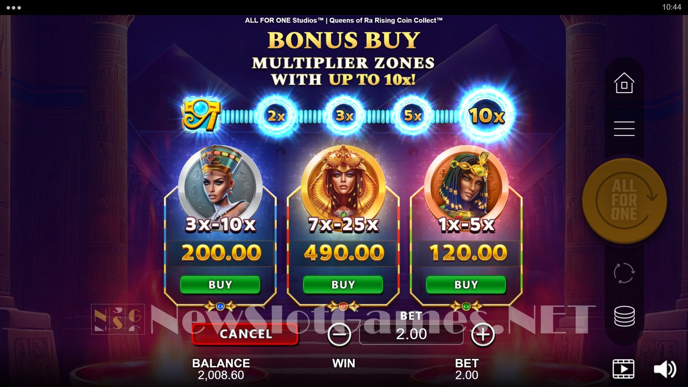 Queens of Ra Rising Coin Collect Slot Slot Image in Demo - pic. 5