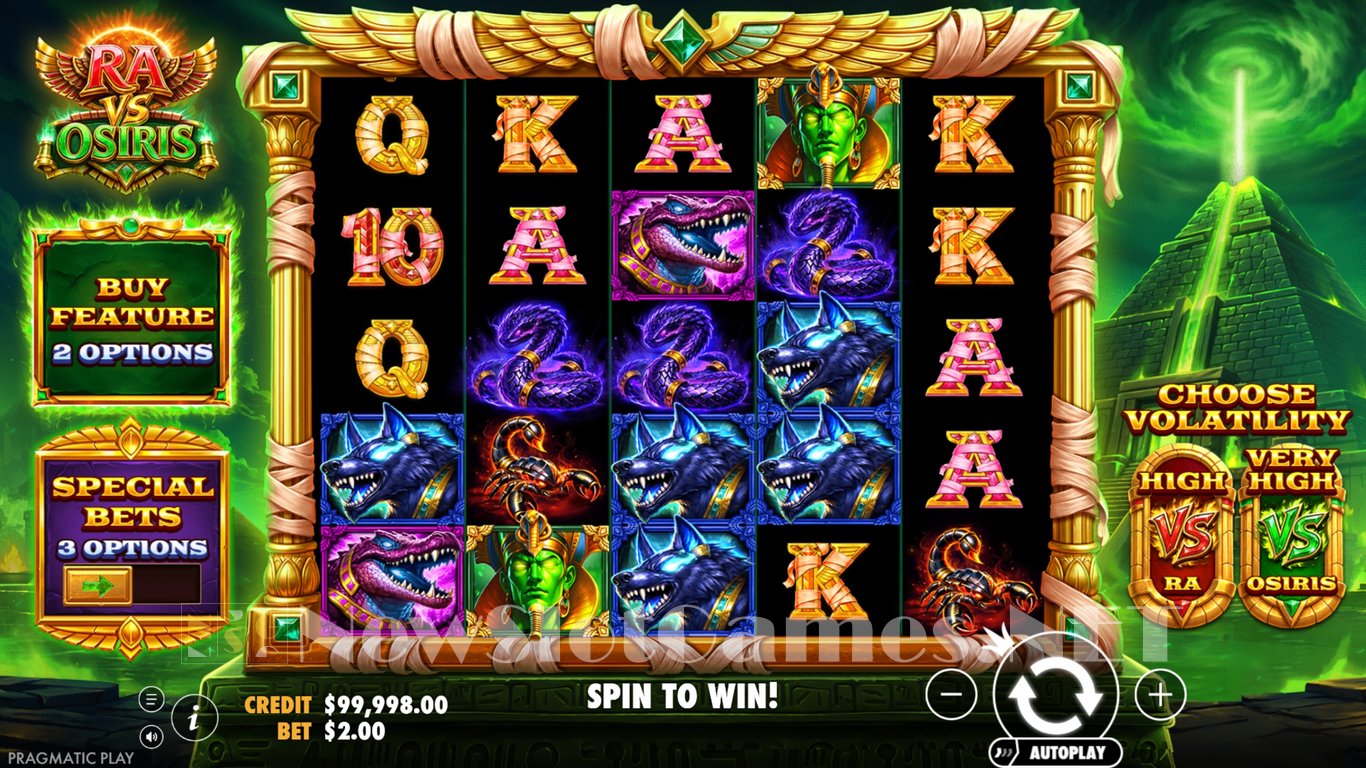 Ra vs Osiris Slot Demo Image
