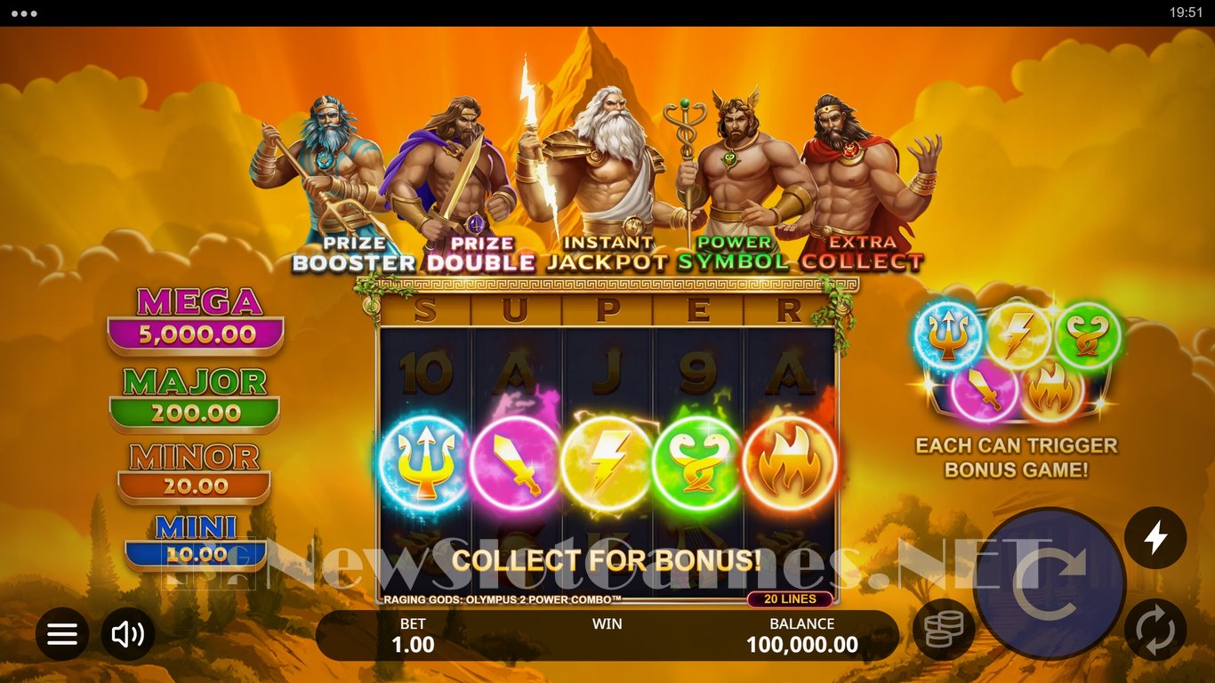 Raging Gods Olympus 2 Power Combo Slot Demo Image