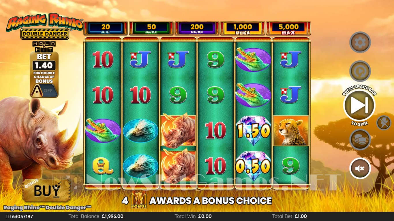 Raging Rhino Double Danger Slot Slot Image in Demo - pic. 2