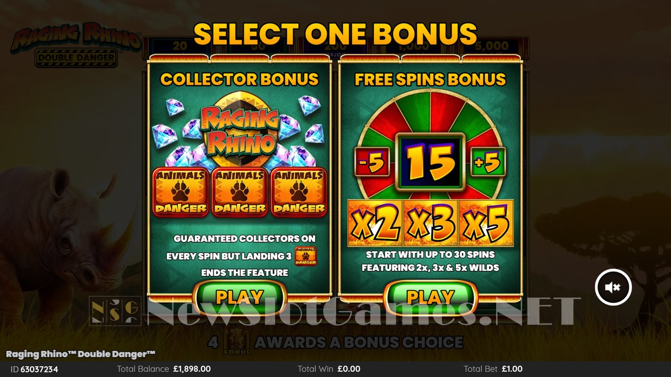 Raging Rhino Double Danger Slot Slot Image in Demo - pic. 4