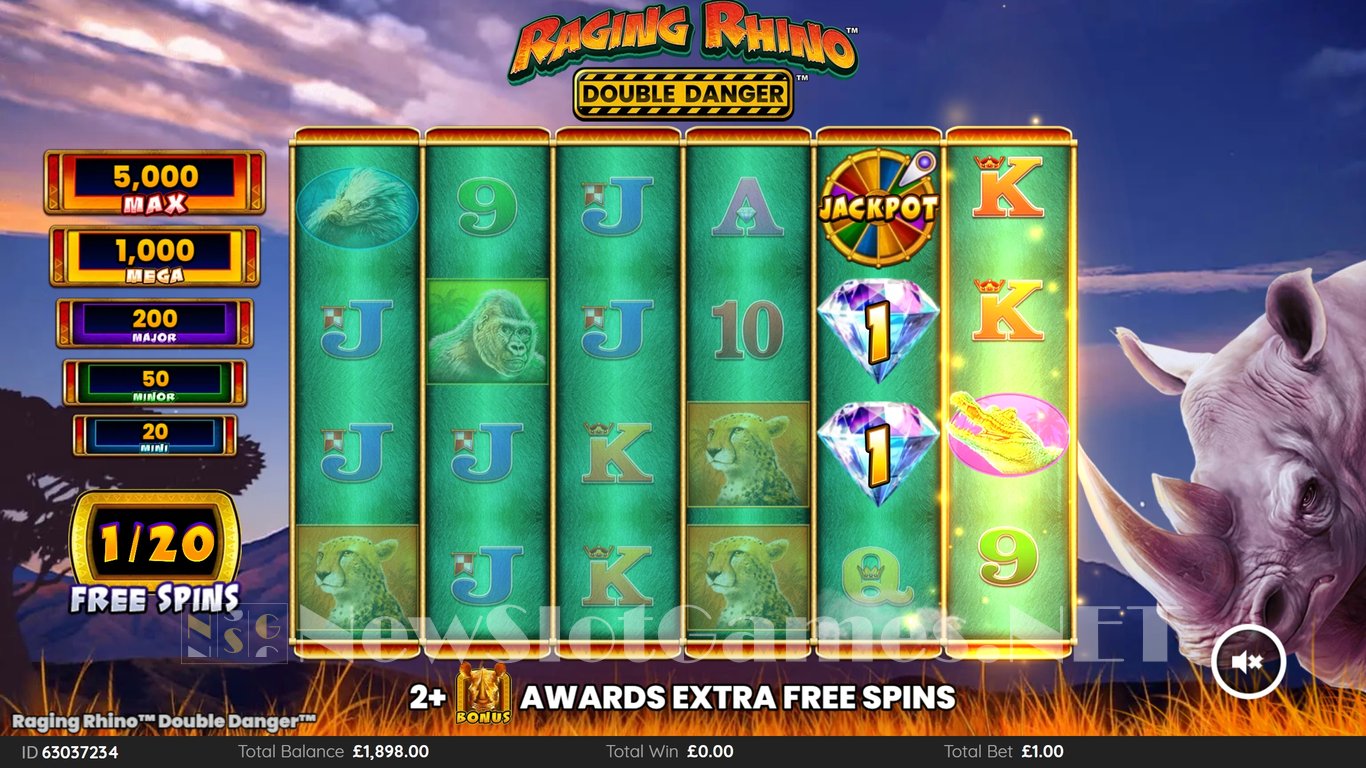 Raging Rhino Double Danger Slot Slot Image in Demo - pic. 7