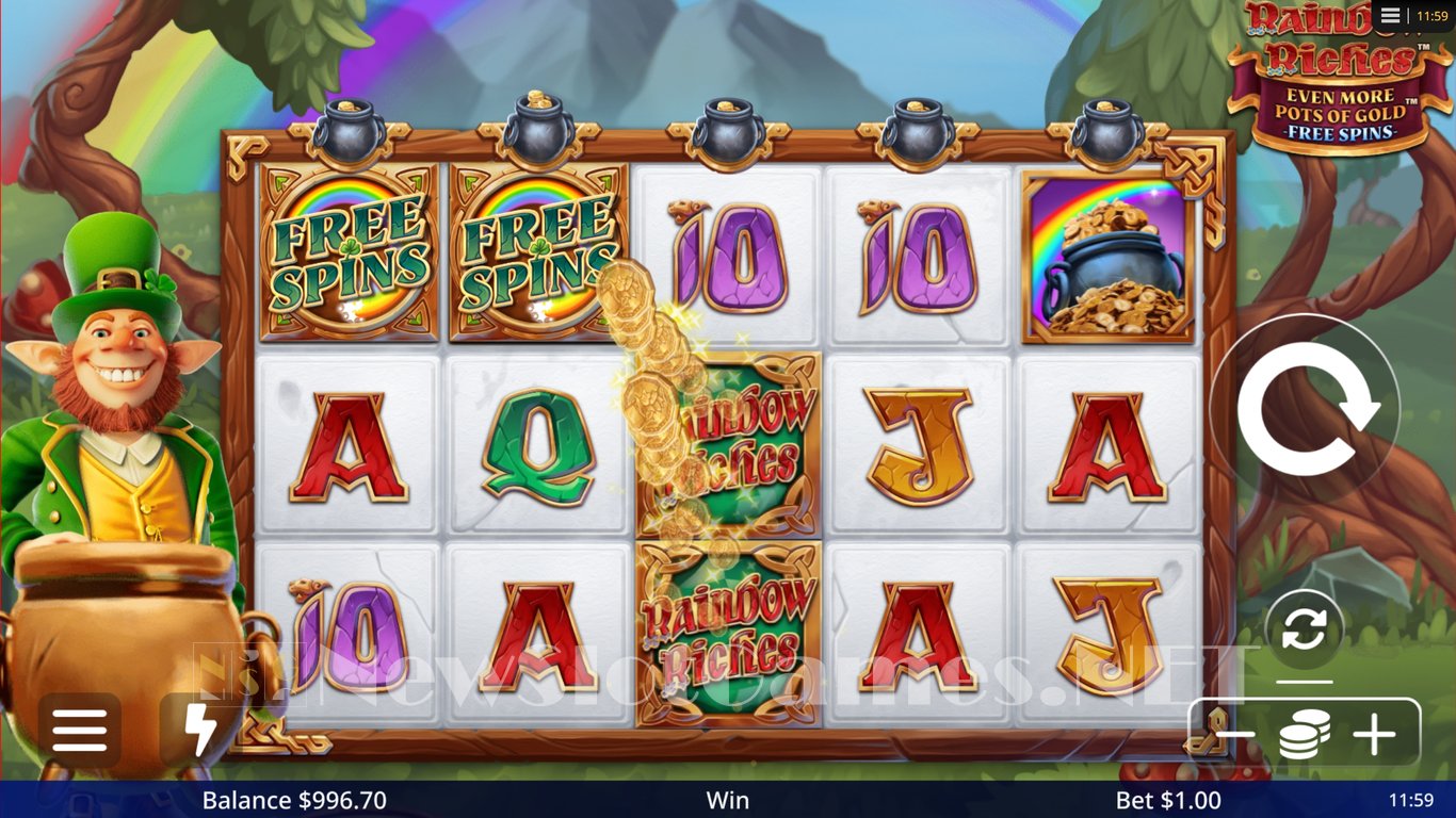 Rainbow Riches Even More Pots of Gold Free Spins Slot Slot Image in Demo - pic. 3