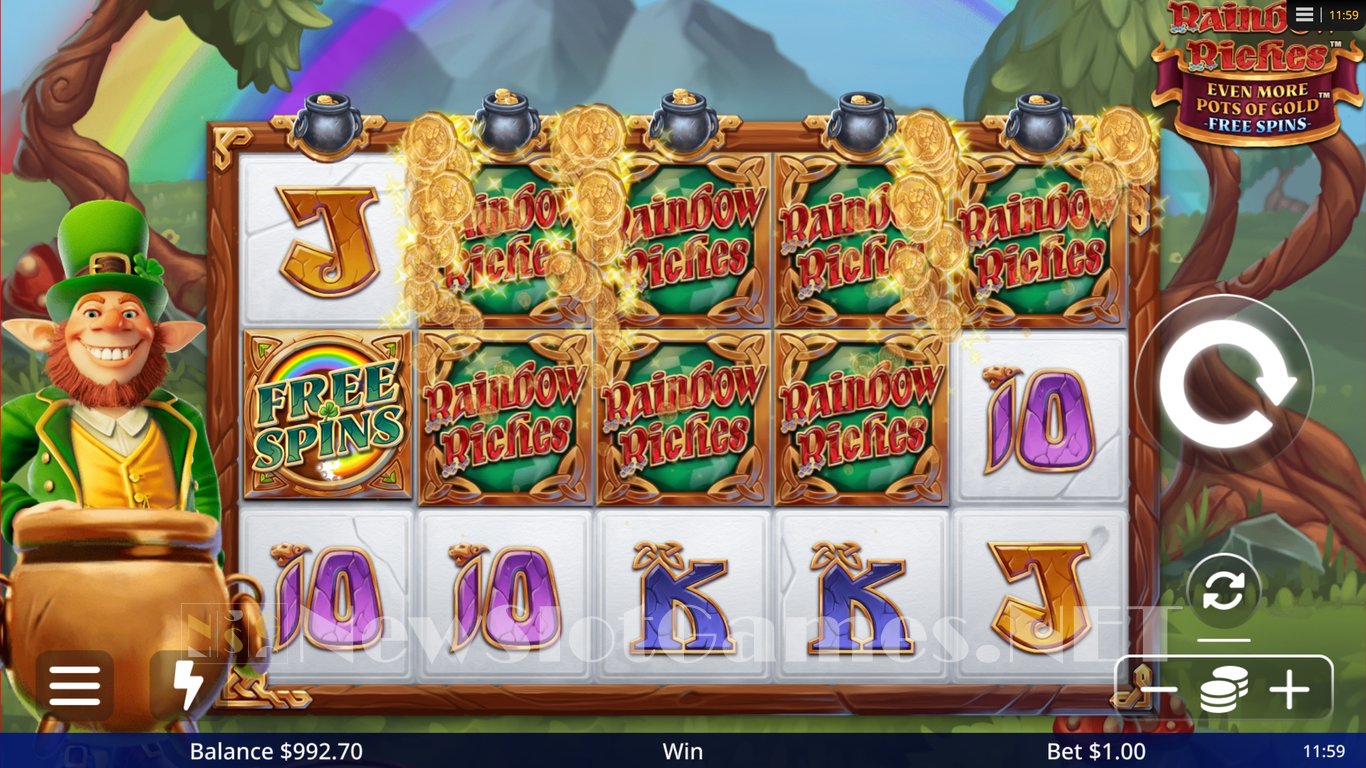 Rainbow Riches Even More Pots of Gold Free Spins Slot Slot Image in Demo - pic. 4