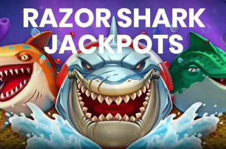 Razor Shark Jackpots Slot Logo