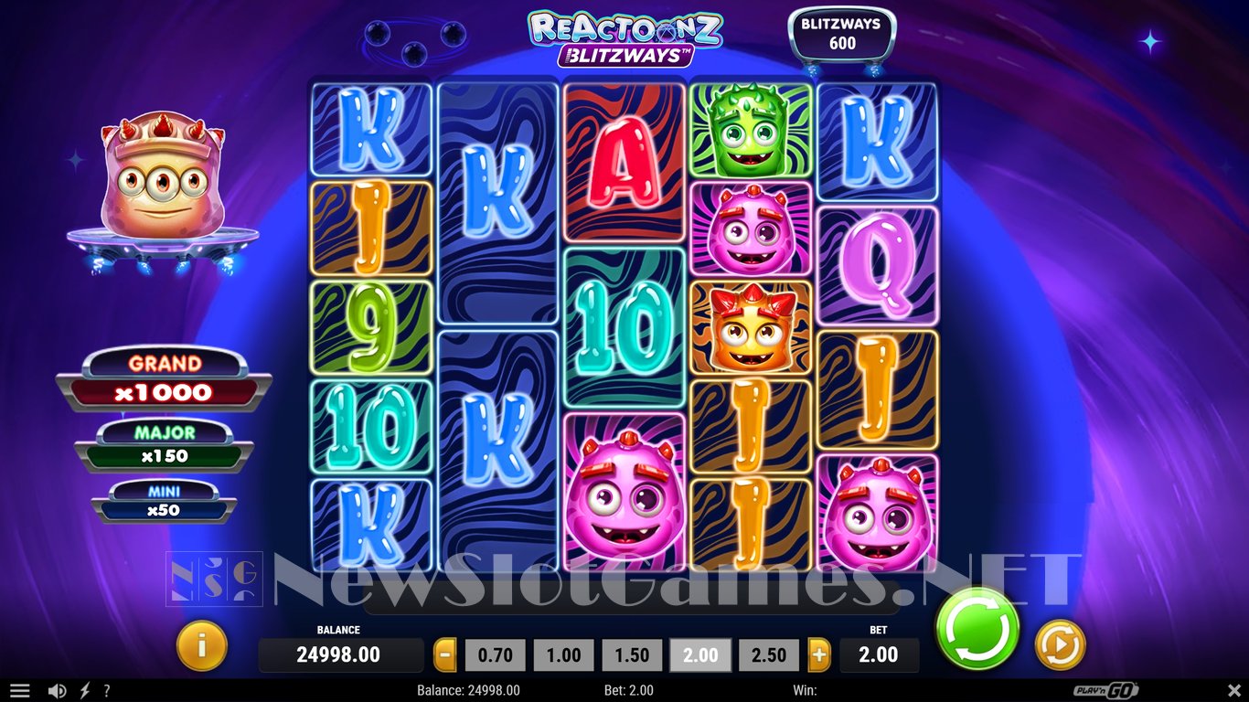 Reactoonz Blitzways Slot Demo Image