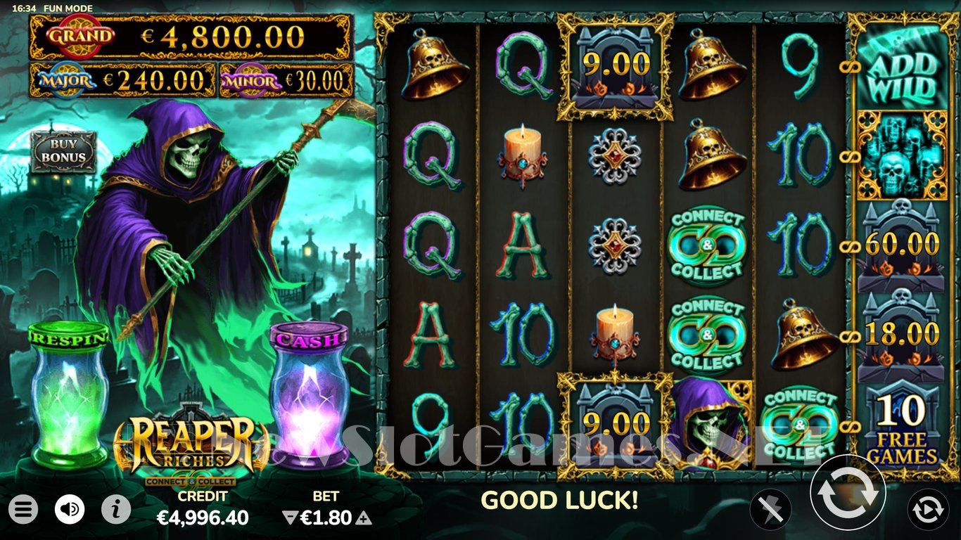 Reaper Riches Slot Demo Image