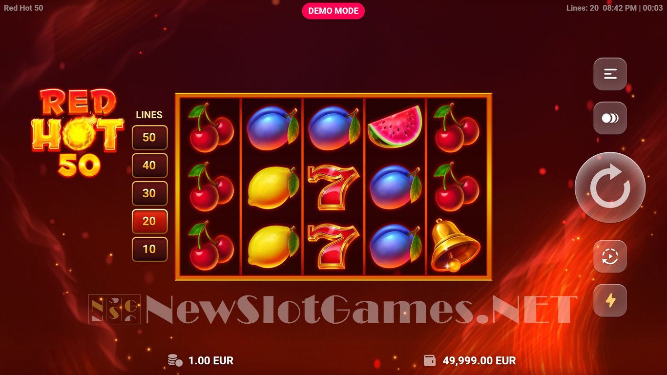 Red Hot 50 Slot Demo Image