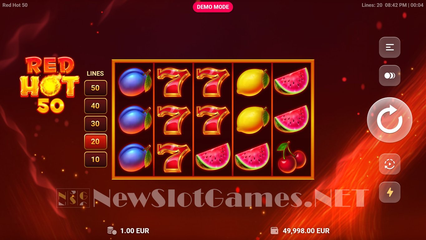 Red Hot 50 Slot Slot Image in Demo - pic. 2