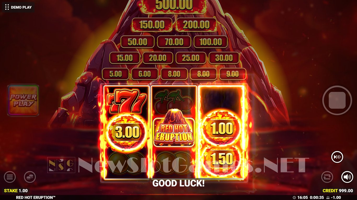 Red Hot Eruption Slot Demo Image