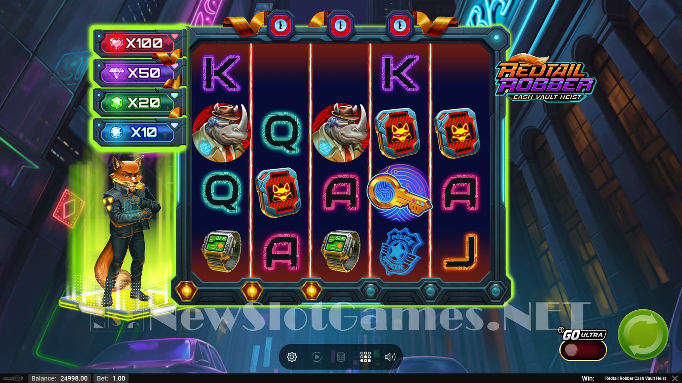 Redtail Robber Cash Vault Heist Slot Slot Image in Demo - pic. 2