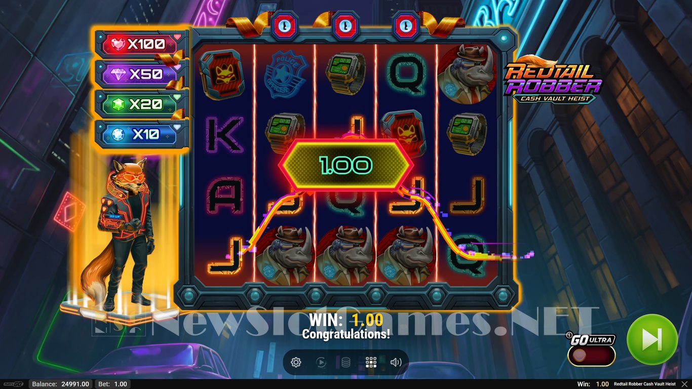 Redtail Robber Cash Vault Heist Slot Slot Image in Demo - pic. 4