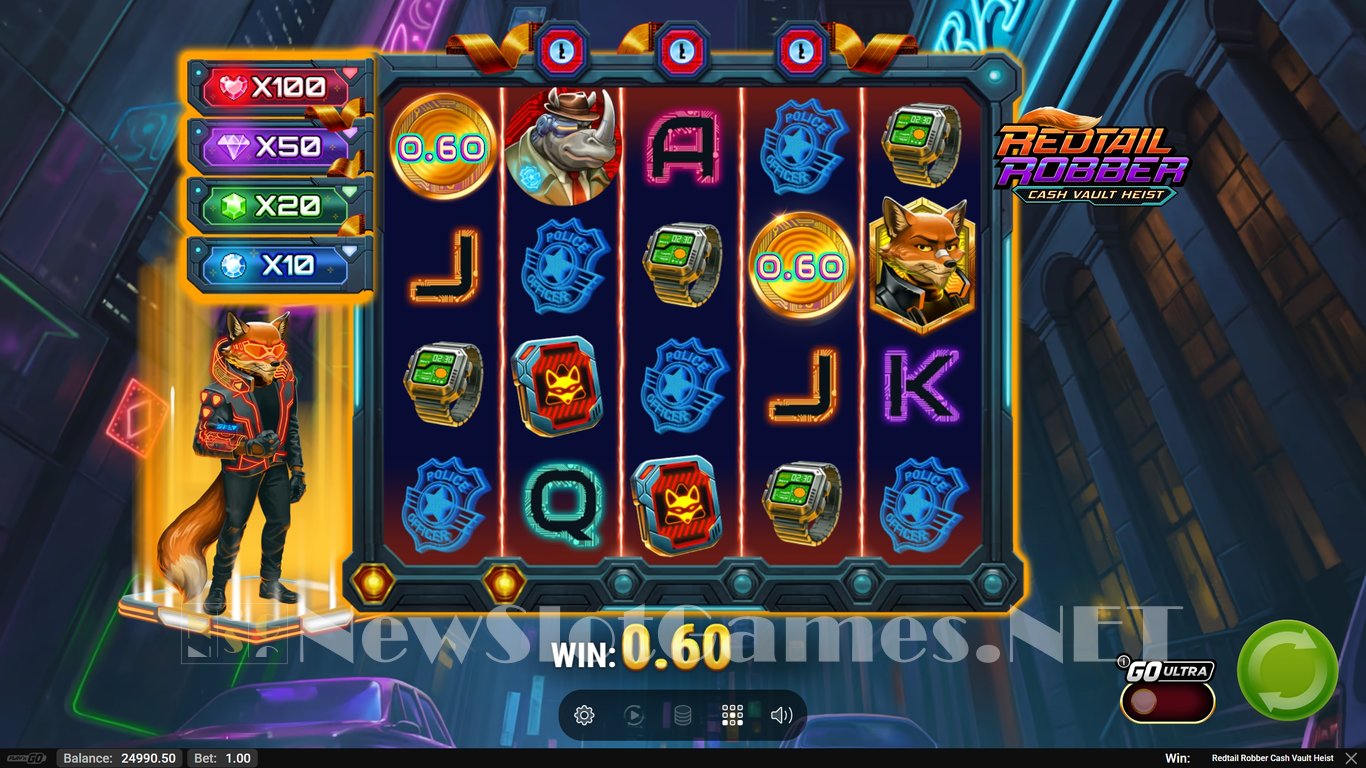 Redtail Robber Cash Vault Heist Slot Slot Image in Demo - pic. 6