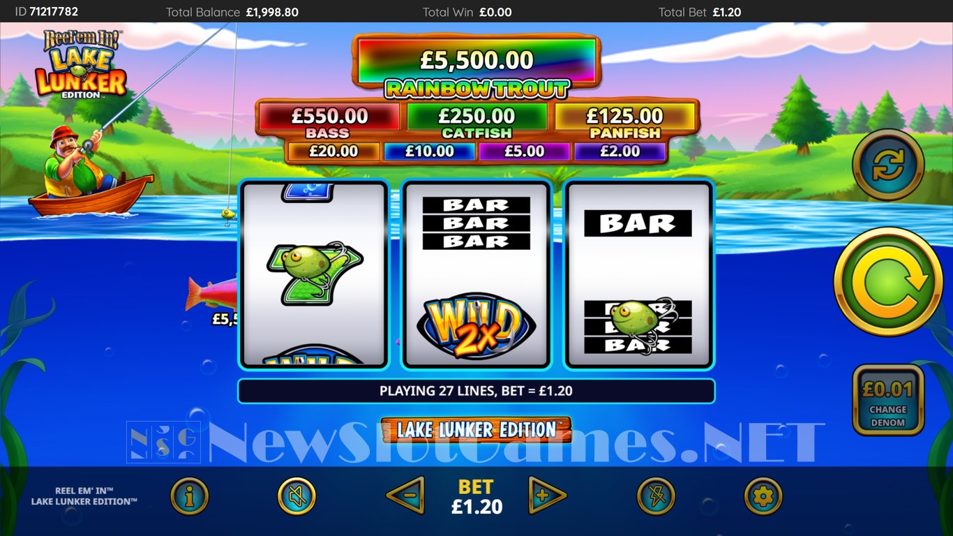 Reel Em In Lake Lunker Edition Slot Demo Image