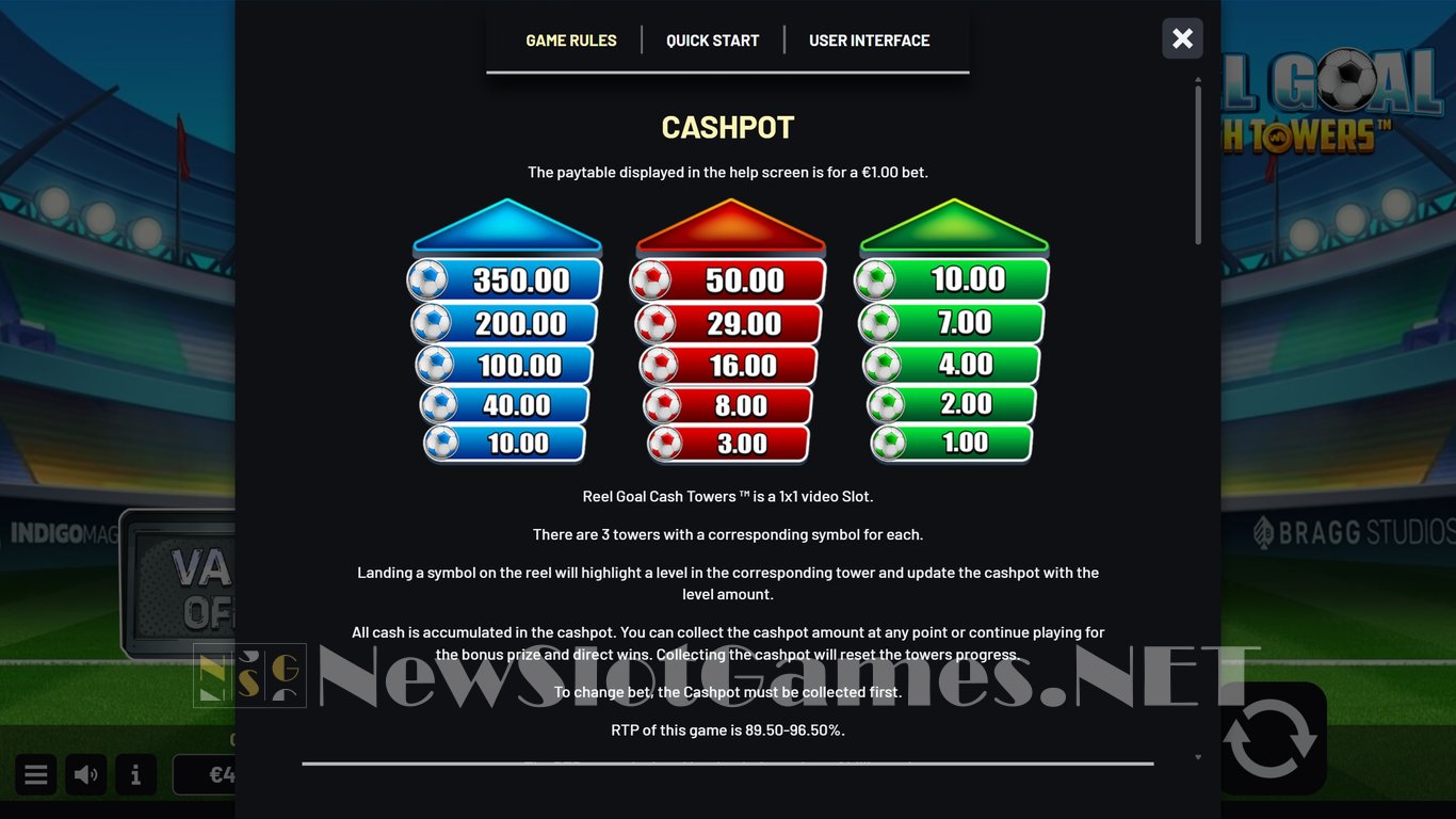 Reel Goal Cash Towers Slot Slot Image in Demo - pic. 5