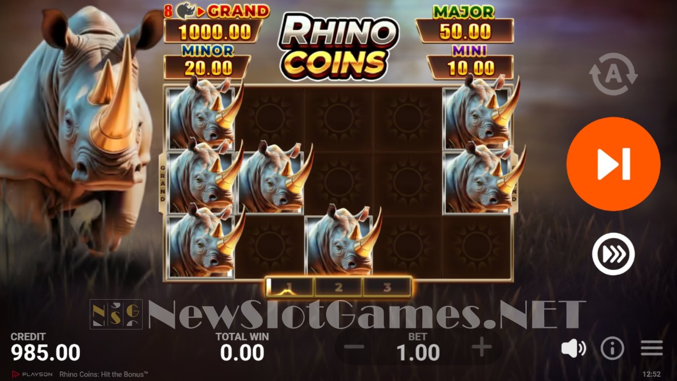 Rhino Coins Hit the Bonus Slot Slot Image in Demo - pic. 5