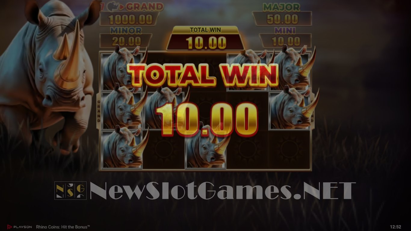 Rhino Coins Hit the Bonus Slot Slot Image in Demo - pic. 6