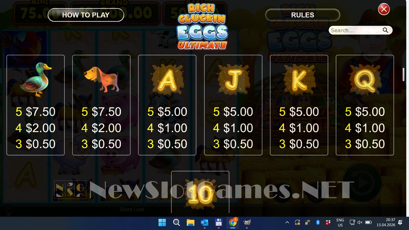 Rich Cluckin Eggs Ultimate Slot Slot Image in Demo - pic. 6