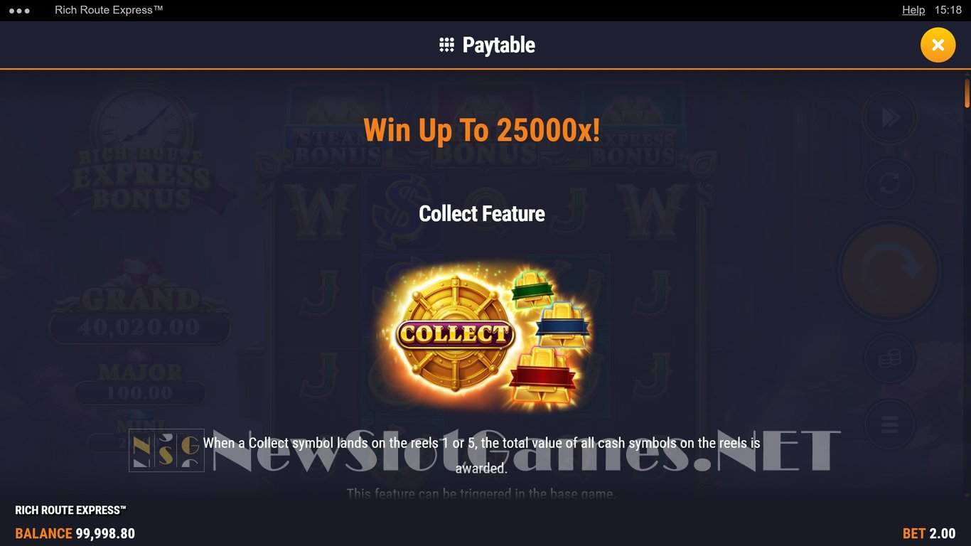 Rich Route Express Slot Slot Image in Demo - pic. 6