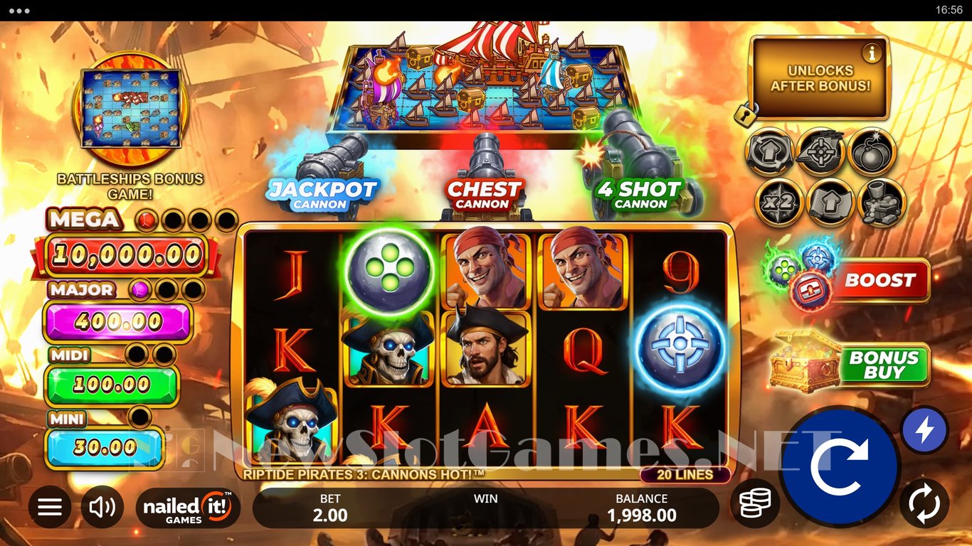 Riptide Pirates 3 Cannons Hot Slot Demo Image