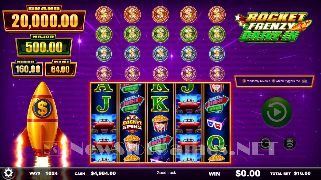 Rocket Frenzy Drive-In Slot Demo Image