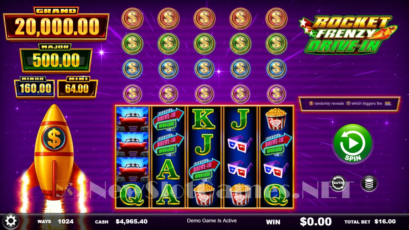 Rocket Frenzy Drive-In Slot Slot Image in Demo - pic. 3