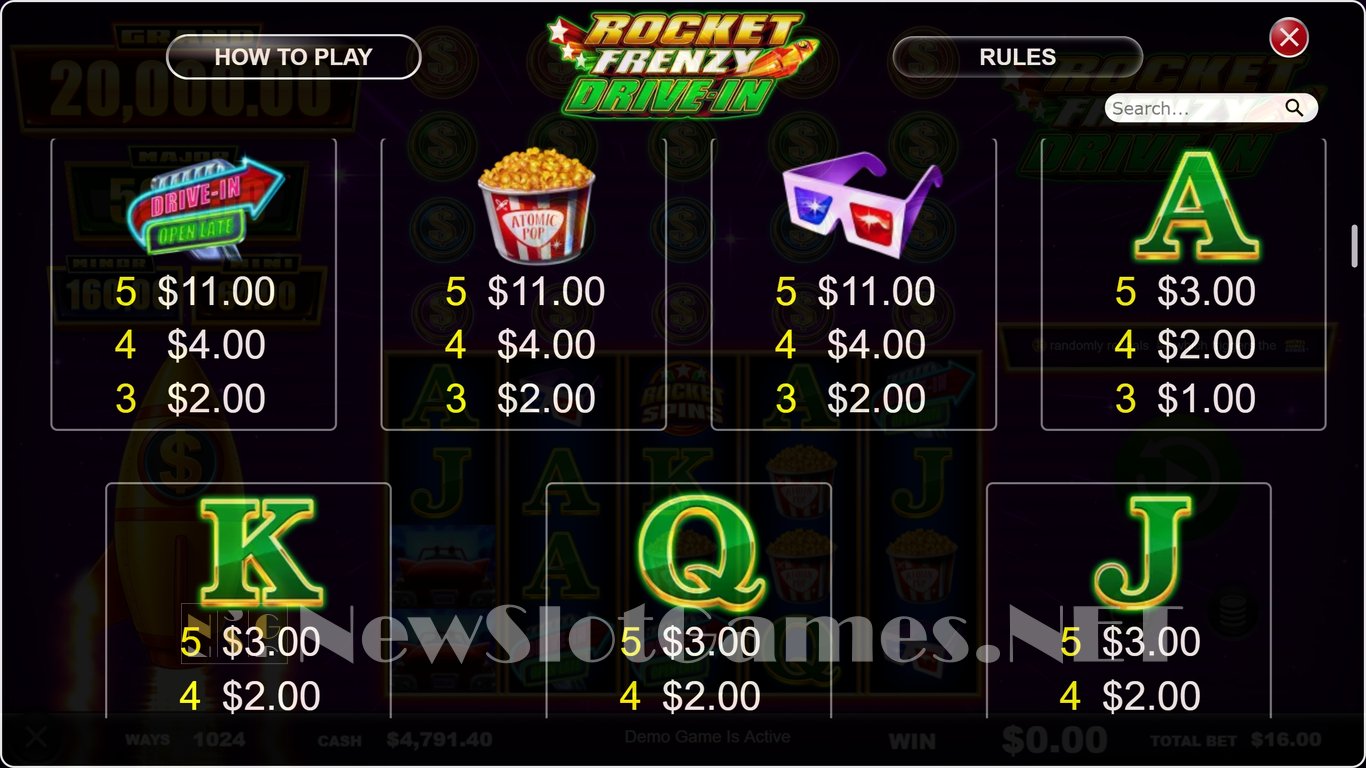 Rocket Frenzy Drive-In Slot Slot Image in Demo - pic. 7