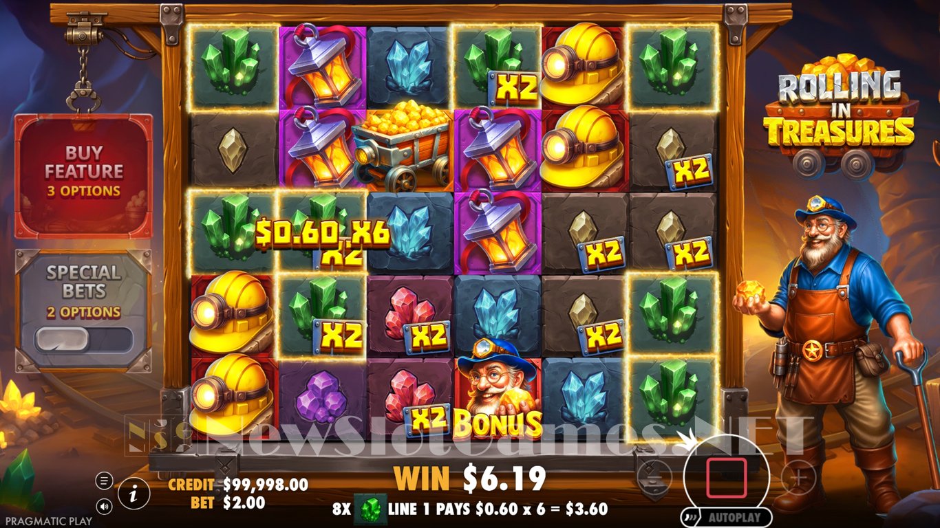 Rolling in Treasures Slot Demo Image