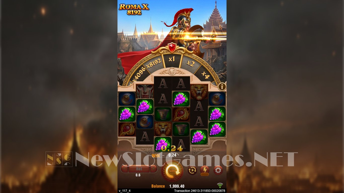 Roma X 8192 Slot Demo Image