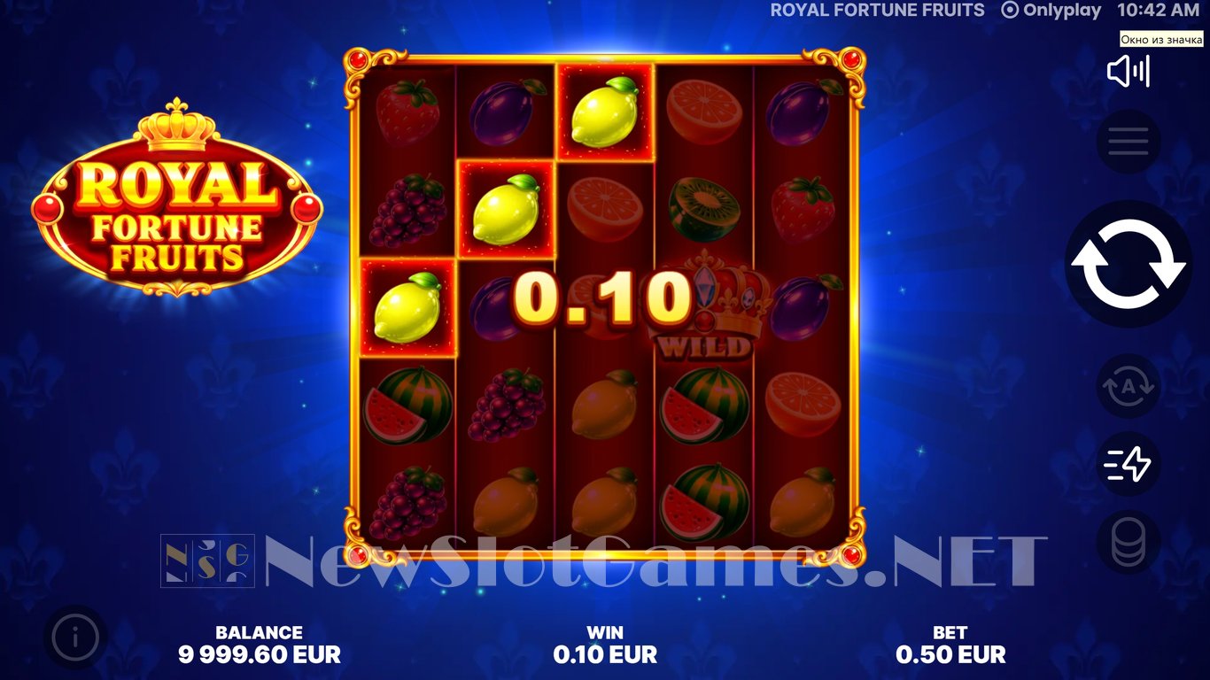 Royal Fortune Fruits Slot Demo Image