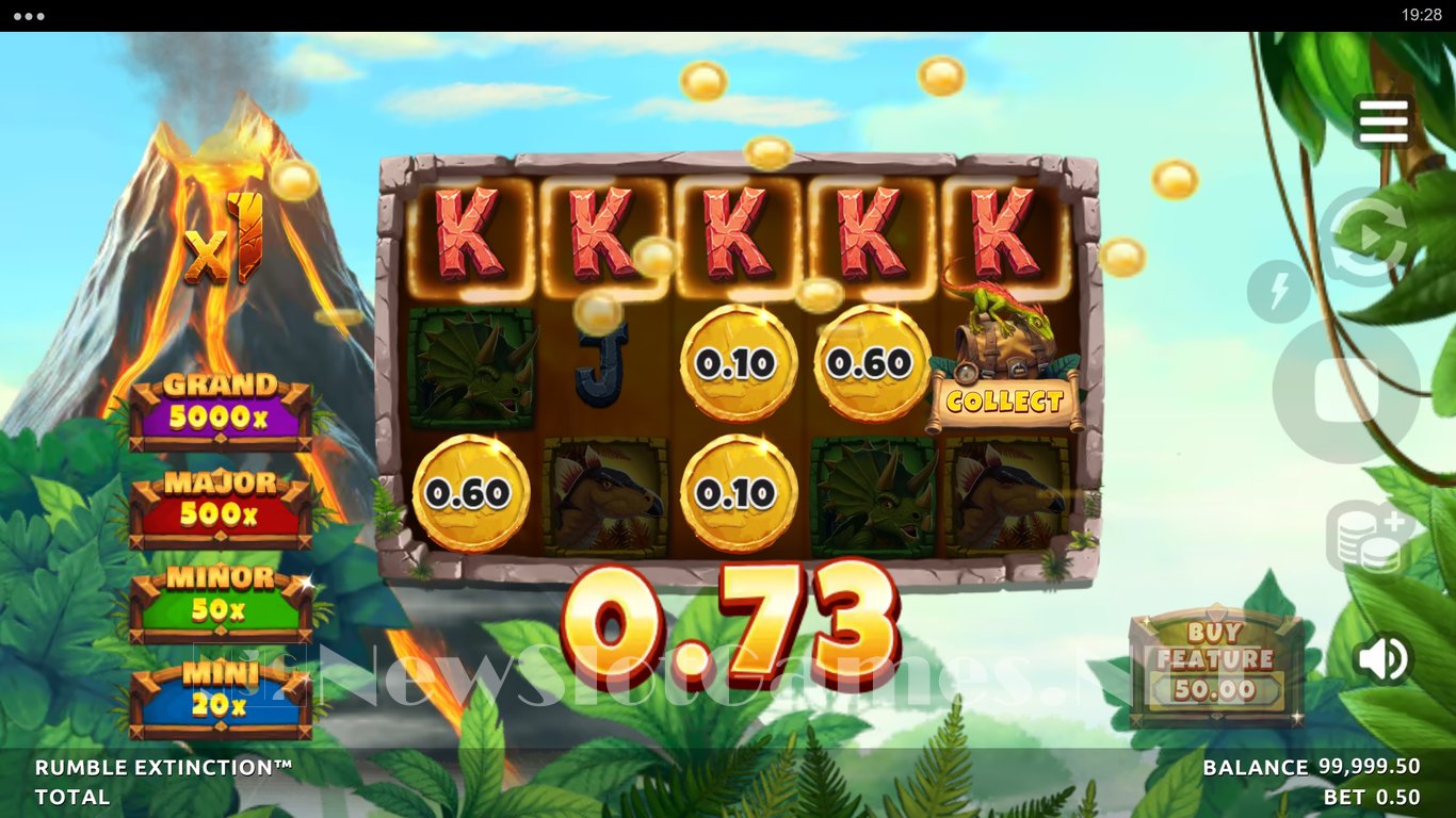 Rumble Extinction Slot Demo Image