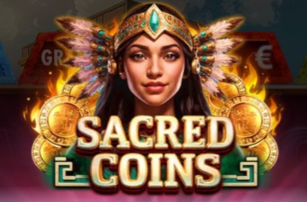 Sacred Coins Slot Logo